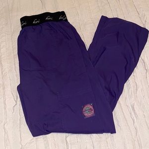Purple Koi Lite Scrub Pants